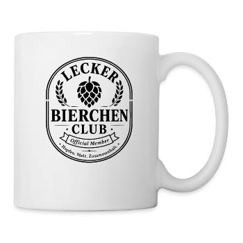  Backprint | Bierliebhaber BIER-BIERCHEN saufen - Tasse - Weiß - Rechts