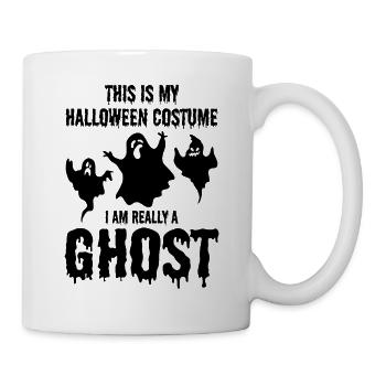 This is my Halloween costume I am really a ghost - Mug - white - Right