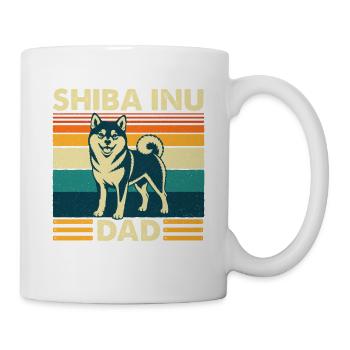 Shiba Inu Vater Japanischer Doge Besitzer - Tasse - Weiß - Rechts