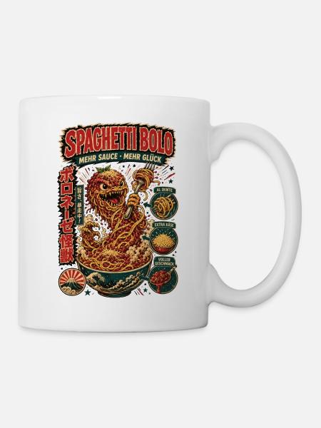 Spaghetti Bolo Mehr Sauce Shirt - Tasse - Weiß