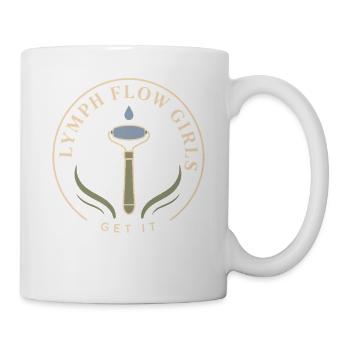Lymphsystem Lymphdrainage Wellness Geschenk - Tasse - Weiß - Rechts