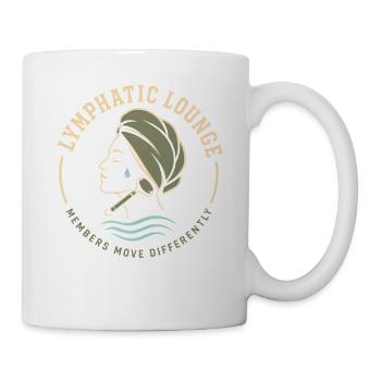 Lymphsystem Lymphdrainage Wellness Geschenk - Tasse - Weiß - Rechts