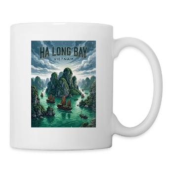 Baie de Ha Long, Vietnam - Mug blanc - blanc - Droite