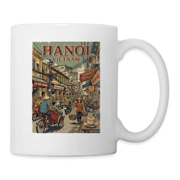 Hanoi Vietnam - Tasse - Weiß - Rechts