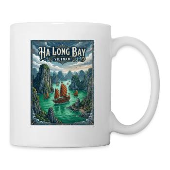 Baie de Ha Long, Vietnam - Mug blanc - blanc - Droite