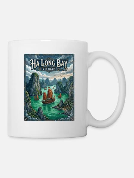 Ha Long Bay Vietnam - Tasse - Weiß