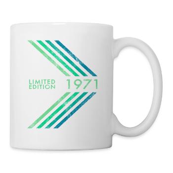 Édition limitée 1971 Anniversaire masculin féminin - Mug blanc - blanc - Droite