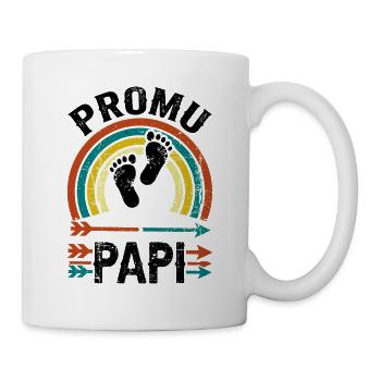 Befördertes Opa-Geschenk Retro-Schwangerschaftsansage - Tasse - Weiß - Rechts