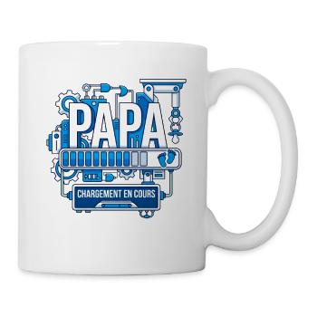 Papa Chargement En Cours 2026 Cadeau Futur Papa - Mug blanc - blanc - Droite