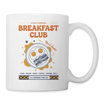 Frühstücksclub Lustiger Brunch Kaffee Speckessen - Tasse - Weiß - Rechts
