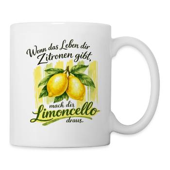 Statement Lebensfreude - Tasse - Weiß - Rechts