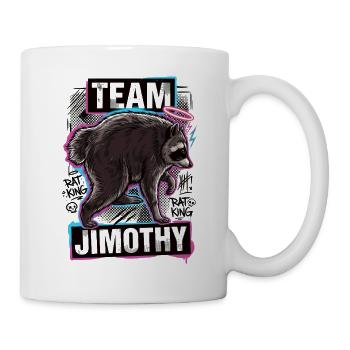 Jimothy Viraler Waschbär Lustiges Team Jimothy - Tasse - Weiß - Rechts