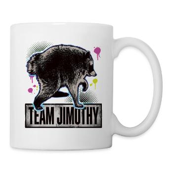 Jimothy Viraler Waschbär Lustiges Team Jimothy - Tasse - Weiß - Rechts