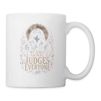 Raven Raven My Spirit Animal Judges Everyone - Mug - white - Right