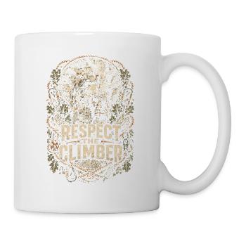 Baumpfleger Baumpflege Respect The Climber - Tasse - Weiß - Rechts