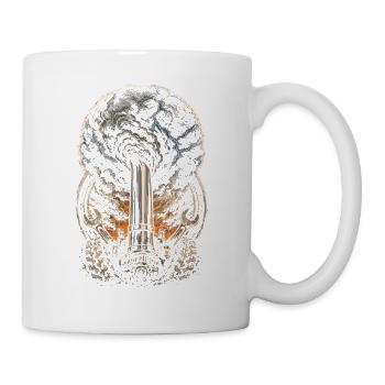 Tempête d’échappement de charbon roulante - Mug blanc - blanc - Droite