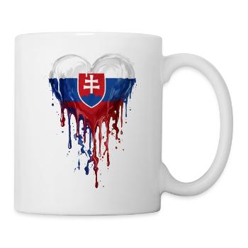 Drapeau du Cœur Drapeau de la Slovaquie - Mug blanc - blanc - Droite