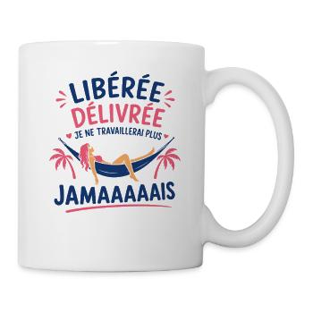 Libérée délivrée Hamac Tropical - Mug blanc - blanc - Droite