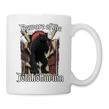 Jólakötturinn Yule Cat Isländische Weihnachtskatze - Tasse - Weiß - Rechts