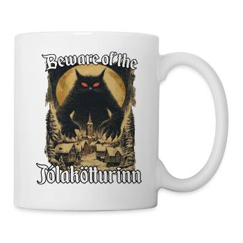 Isländische Legenden Jólakötturinn Katzen  - Tasse - Weiß - Rechts
