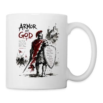 Rüstung Gottes Krieger - Tasse - Weiß - Rechts