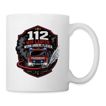 Feuerwehr - Tasse - Weiß - Rechts