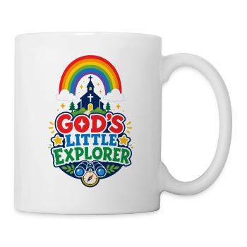 Gottes Kleiner Entdecker - Tasse - Weiß - Rechts
