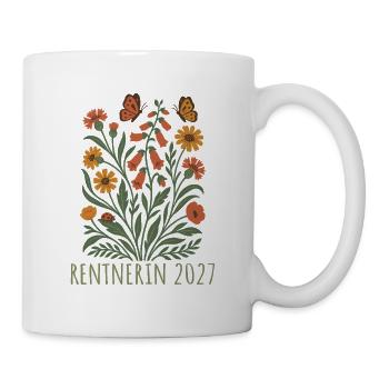 Pensioner 2027 Wildflowers with butterflies - Mug - white - Right