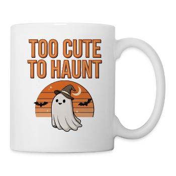 Cute Ghost Halloween – Too Cute to Haunt - Mug - white - Right