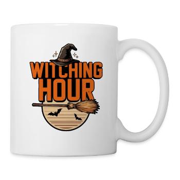 Hexen-Halloween – Hexenstunde - Tasse - Weiß - Rechts