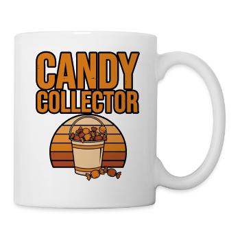 Halloween-Süßigkeiten – Süßigkeitensammler - Tasse - Weiß - Rechts