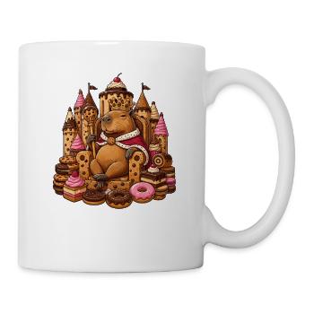 Capybara royale dans le Royaume du Désert - Mug blanc - blanc - Droite