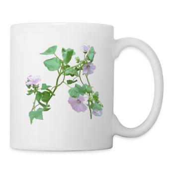 Foto meiner selbst ausgesäten Malben - Tasse - Weiß - Rechts