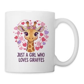 Girafe Fille Amoureuse GIRAFE - Mug blanc - blanc - Droite
