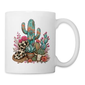 Cactus du jardin de cactus - Mug blanc - blanc - Droite
