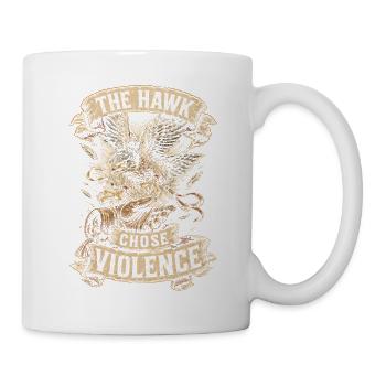 Falknerei Falkner Le Faucon choisit la violence - Mug blanc - blanc - Droite