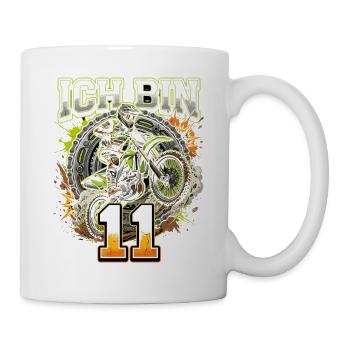 Ich bin Motocross Nitro 11 - Tasse - Weiß - Rechts