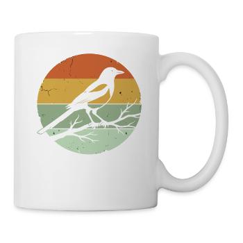 Elster vogel tier - Tasse - Weiß - Rechts