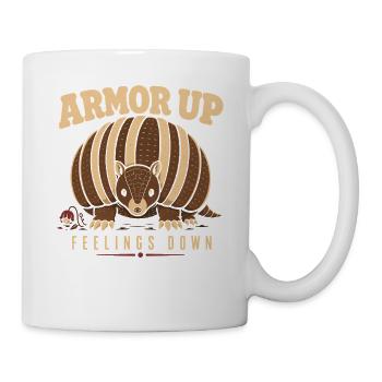 Armadillo Drôle Armadillo Texas - Mug blanc - blanc - Droite