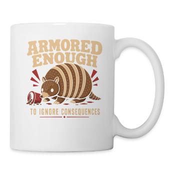 Armadillo Drôle Armadillo Texas - Mug blanc - blanc - Droite