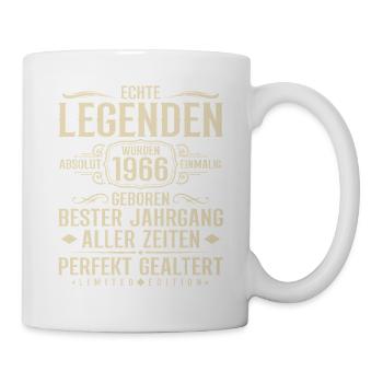 Jahrgang 1966 Geburtstag Absolut Einmalig - Tasse - Weiß - Rechts