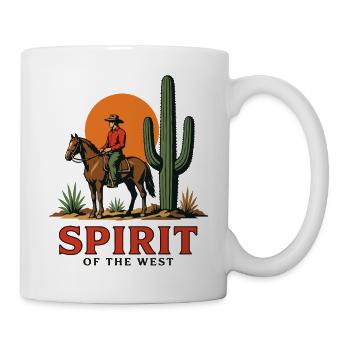 Geist des westlichen Cowboy-Zwielichts - Tasse - Weiß - Rechts