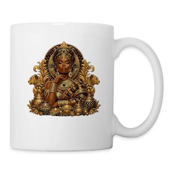 Goldene Königin der Juwelen - Tasse - Weiß - Rechts