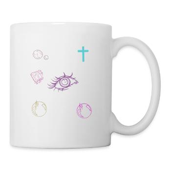 Auge Bibel Kreuz - Tasse - Weiß - Rechts