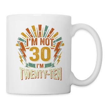 Je n’ai pas 30 ans, j’ai 20 ans - Mug blanc - blanc - Droite