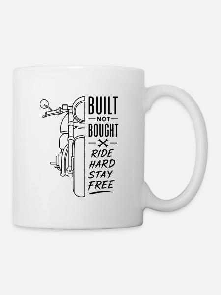 Ride Hard Stay Free Bicycle - Mug - white