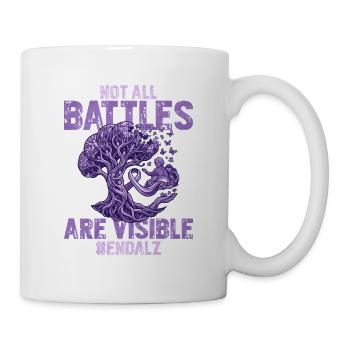 Endalz Unsichtbare Kämpfe Der Demenz - Tasse - Weiß - Rechts