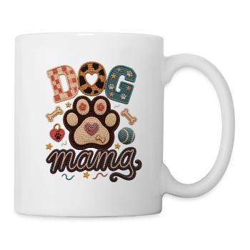 Dog Mom Dogs Mama Heart Dog Paw - Mug - white - Right