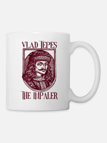 Vlad Tepes Der Impaler Schild - Tasse - Weiß