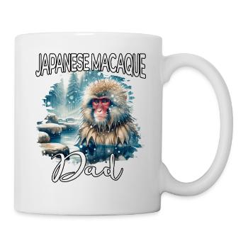 Papa macac japonais - Mug blanc - blanc - Droite